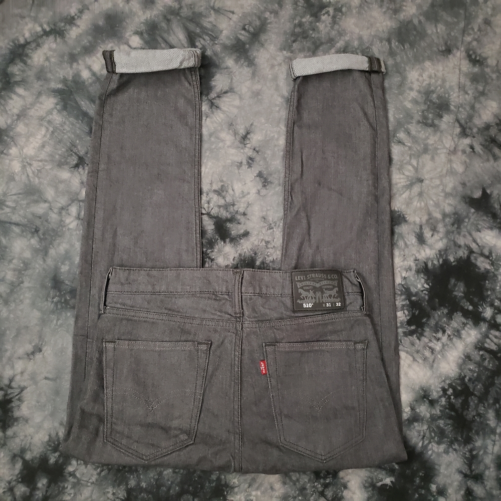 Levi's 510 Skinny Fit Charcoal Gray Jeans